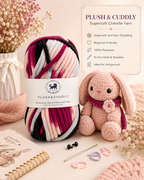 Plush & Cuddly Yarn – Super Soft Knitting  Multi Colour Yarn Ball Suitable for Craft, Babywear, Baby Blankets, 5 Bulky | Nest-N Haven| Shade no- 23