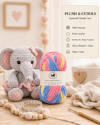 Plush & Cuddly Yarn – Super Soft Knitting  Multi Colour Yarn Ball Suitable for Craft, Baby wear, Baby Blankets, 5 Bulky | Nest-N Haven| Shade no- 13