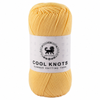 Cool Knots, Polyester Blend Hand Knitting Yarn (100g) - Luxury Yarn for Crochet, Knitting, Amigurumi, Embroidery, Toys, Garments, Flowers and Hobby Projects shade- Yellow