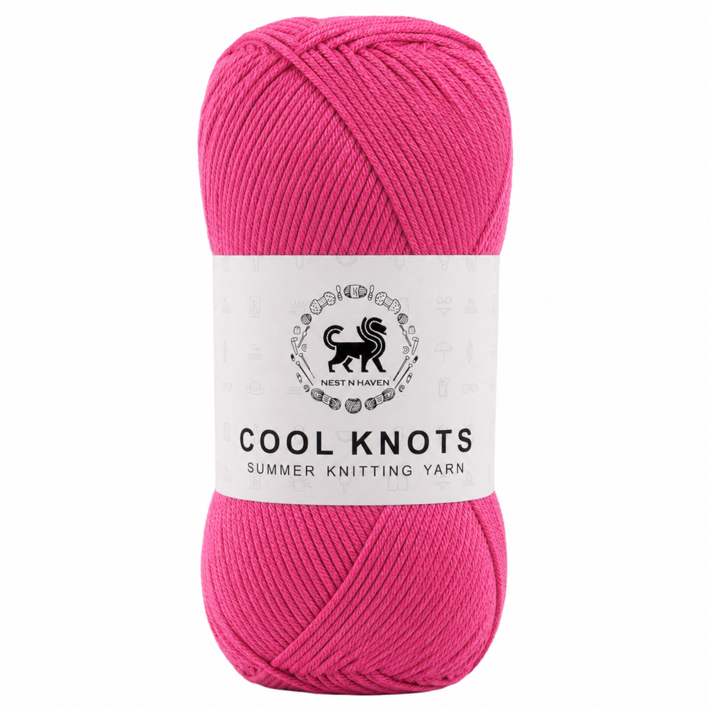 Cool Knots, Polyester Blend Hand Knitting Yarn (100g) - Luxury Yarn for Crochet, Knitting, Amigurumi, Embroidery, Toys, Garments, Flowers and Hobby Projects shade- Dark Lilac