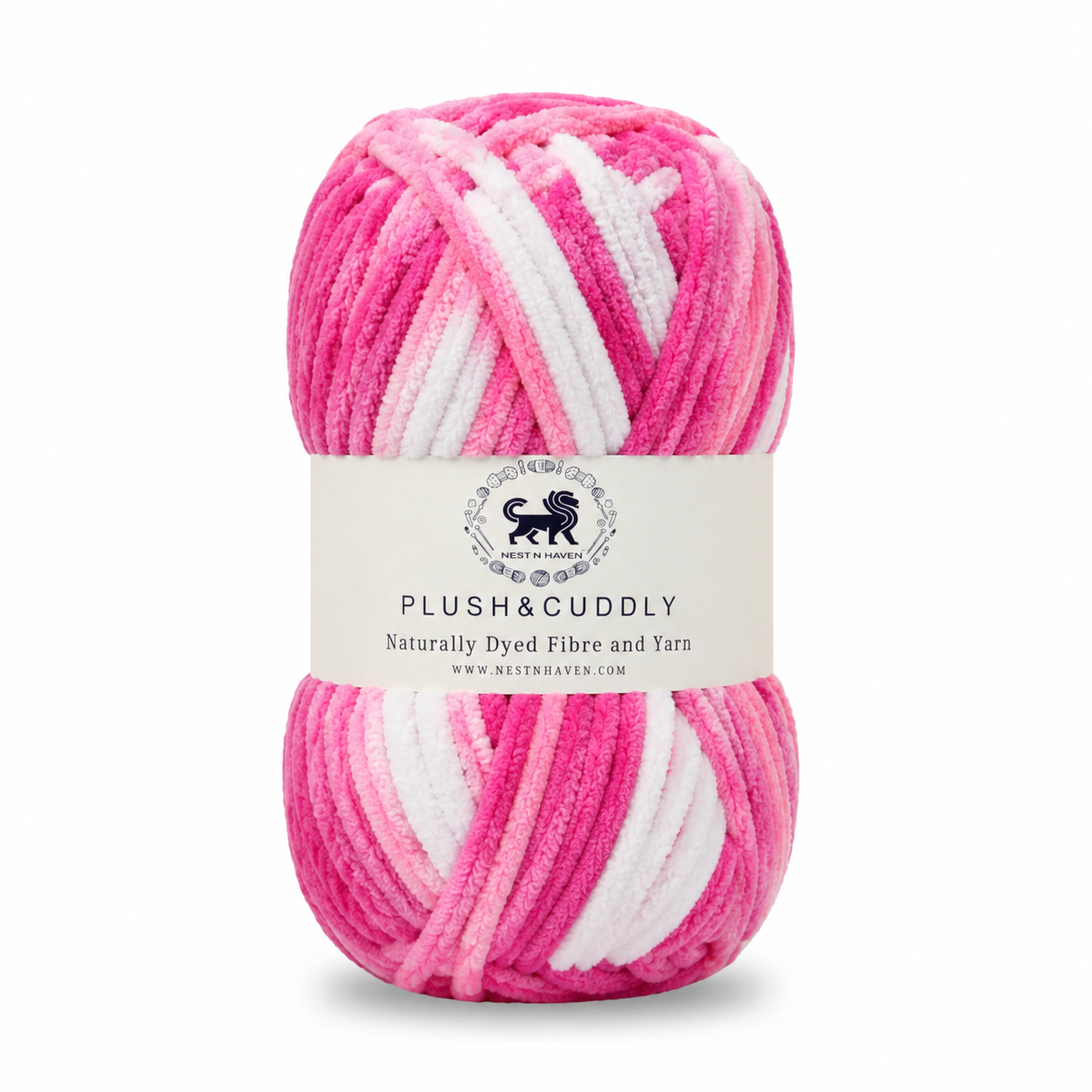 Plush & Cuddly Yarn – Super Soft Knitting  Multi Colour Yarn Ball Suitable for Craft, Babywear, Baby Blankets, 5 Bulky | Nest-N Haven| Shade no- 6
