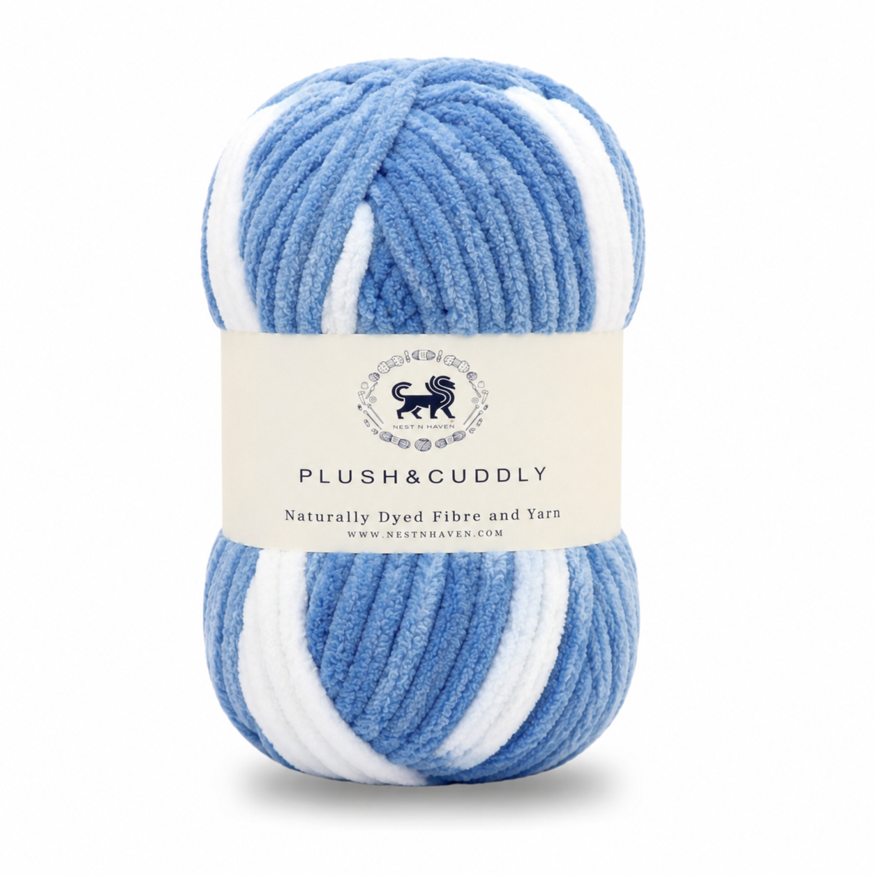 Plush & Cuddly Yarn – Super Soft Knitting  Multi Colour Yarn Ball Suitable for Craft, Babywear, Baby Blankets, 5 Bulky | Nest-N Haven| Shade no- 8
