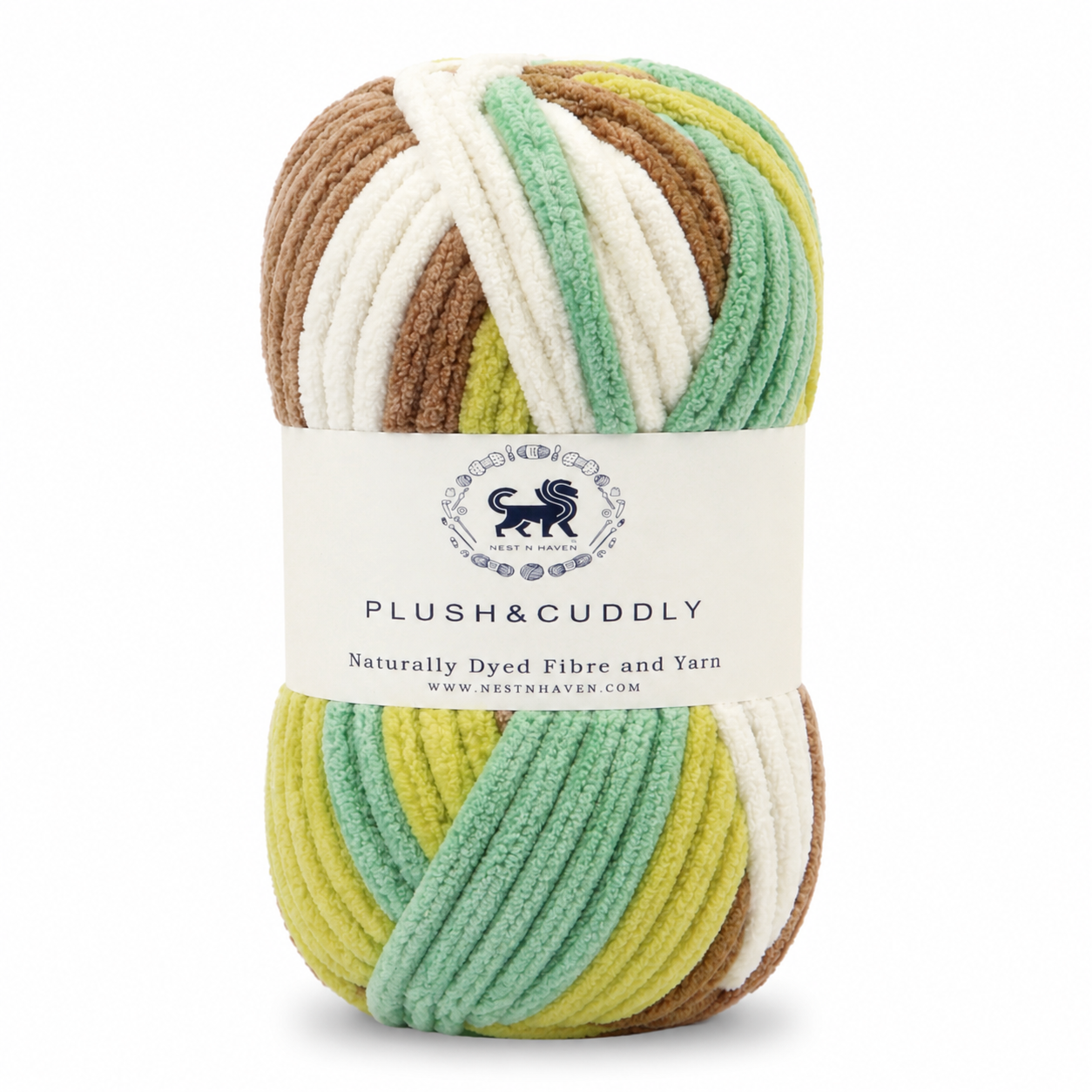Plush & Cuddly Yarn – Super Soft Knitting  Multi Colour Yarn Ball Suitable for Craft, Babywear, Baby Blankets, 5 Bulky | Nest-N Haven| Shade no- 17