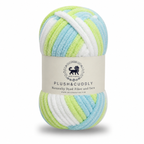 Plush & Cuddly Yarn – Super Soft Knitting  Multi Colour Yarn Ball Suitable for Craft, Babywear, Baby Blankets, 5 Bulky | Nest-N Haven| Shade no- 1