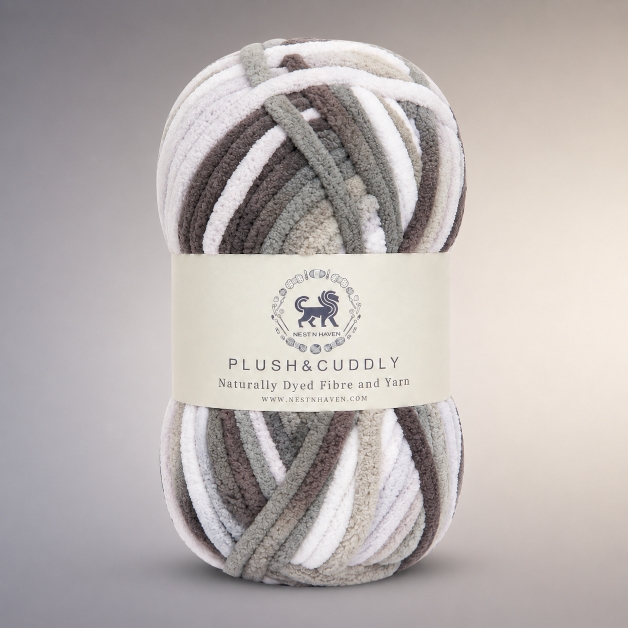 Plush & Cuddly Yarn – Super Soft Knitting  Multi Colour Yarn Ball Suitable for Craft, Babywear, Baby Blankets, 5 Bulky | Nest-N Haven| Shade no- 14
