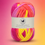 Plush & Cuddly Yarn – Super Soft Knitting  Multi Colour Yarn Ball Suitable for Craft, Babywear, Baby Blankets, 5 Bulky | Nest-N Haven| Shade no- 2