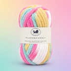 Plush & Cuddly Yarn – Super Soft Knitting  Multi Colour Yarn Ball Suitable for Craft, Babywear, Baby Blankets, 5 Bulky | Nest-N Haven| Shade no- 5