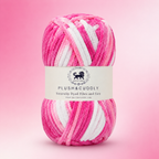 Plush & Cuddly Yarn – Super Soft Knitting  Multi Colour Yarn Ball Suitable for Craft, Babywear, Baby Blankets, 5 Bulky | Nest-N Haven| Shade no- 6