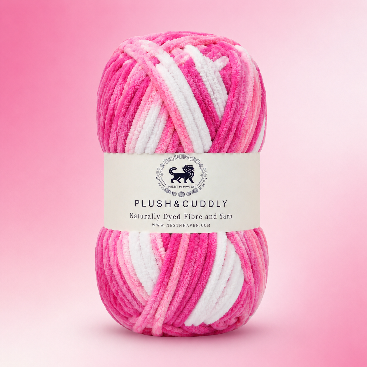 Plush & Cuddly Yarn – Super Soft Knitting  Multi Colour Yarn Ball Suitable for Craft, Babywear, Baby Blankets, 5 Bulky | Nest-N Haven| Shade no- 6