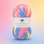 Plush & Cuddly Yarn – Super Soft Knitting  Multi Colour Yarn Ball Suitable for Craft, Baby wear, Baby Blankets, 5 Bulky | Nest-N Haven| Shade no- 13