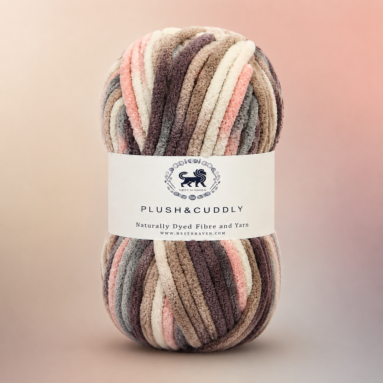 Plush & Cuddly Yarn – Super Soft Knitting  Multi Colour Yarn Ball Suitable for Craft, Babywear, Baby Blankets, 5 Bulky | Nest-N Haven| Shade no- 3
