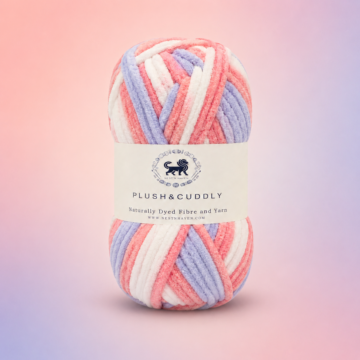 Plush & Cuddly Yarn – Super Soft Knitting  Multi Colour Yarn Ball Suitable for Craft, Babywear, Baby Blankets, 5 Bulky | Nest-N Haven| Shade no- 7