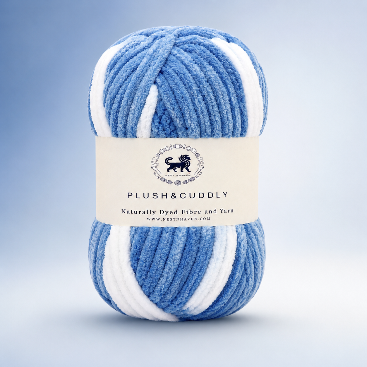 Plush & Cuddly Yarn – Super Soft Knitting  Multi Colour Yarn Ball Suitable for Craft, Babywear, Baby Blankets, 5 Bulky | Nest-N Haven| Shade no- 8