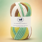 Plush & Cuddly Yarn – Super Soft Knitting  Multi Colour Yarn Ball Suitable for Craft, Babywear, Baby Blankets, 5 Bulky | Nest-N Haven| Shade no- 17