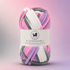 Plush & Cuddly Yarn – Super Soft Knitting  Multi Colour Yarn Ball Suitable for Craft, Babywear, Baby Blankets, 5 Bulky | Nest-N Haven| Shade no- 16