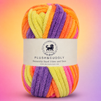 Plush & Cuddly Yarn – Super Soft Knitting  Multi Colour Yarn Ball Suitable for Craft, Babywear, Baby Blankets, 5 Bulky | Nest-N Haven| Shade no- 19