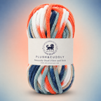 Plush & Cuddly Yarn – Super Soft Knitting  Multi Colour Yarn Ball Suitable for Craft, Babywear, Baby Blankets, 5 Bulky | Nest-N Haven| Shade no- 24