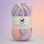 Plush & Cuddly Yarn – Super Soft Knitting  Multi Colour Yarn Ball Suitable for Craft, Babywear, Baby Blankets, 5 Bulky | Nest-N Haven| Shade no- 11
