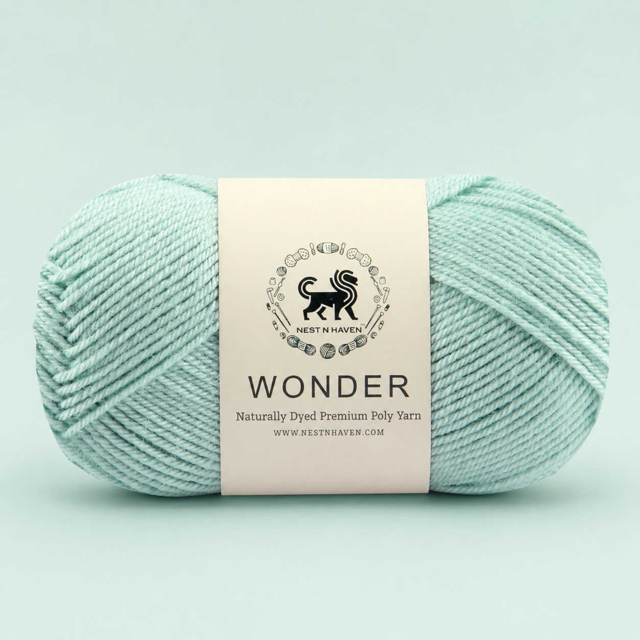 NESTNHAVEN,Wonder,Poly Yarn Supersoft Hand Knitting Wool Ball,(1 Ball/100 Gram Each) Ball Suitable For Craft,Crochet,Amigurumi,Garments,Flowers And Hobby Projects,2 Fine , Shade - Turquoise