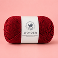 NESTNHAVEN,Wonder,Poly Yarn Supersoft Hand Knitting Wool Ball,(1 Ball/100 Gram Each) Ball Suitable For Craft,Crochet,Amigurumi,Garments,Flowers And Hobby Projects,2 Fine , Shade - Cranberry Red