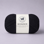 Wonder ,  Yarn Supersoft Hand Knitting Wool Ball,(1 Ball/100 Gram Each) Ball Suitable For Craft,Crochet,Amigurumi,Garments,Flowers And Hobby Projects,2 Fine , Shade - Black