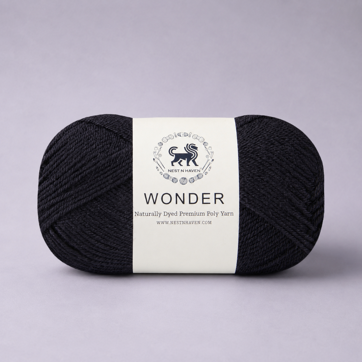 Wonder ,  Yarn Supersoft Hand Knitting Wool Ball,(1 Ball/100 Gram Each) Ball Suitable For Craft,Crochet,Amigurumi,Garments,Flowers And Hobby Projects,2 Fine , Shade - Black