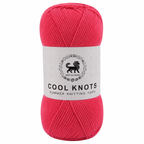 Cool Knots, Polyester Blend Hand Knitting Yarn (100g) - Luxury Yarn for Crochet, Knitting, Amigurumi, Embroidery, Toys, Garments, Flowers and Hobby Projects shade- Watermelon Pink