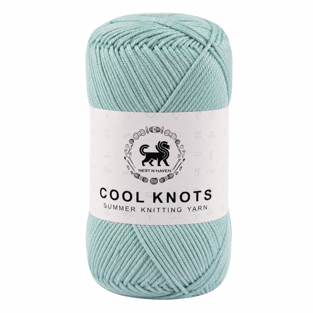Cool Knots, Polyester Blend Hand Knitting Yarn (100g) - Luxury Yarn for Crochet, Knitting, Amigurumi, Embroidery, Toys, Garments, Flowers and Hobby Projects shade- Ice Blue