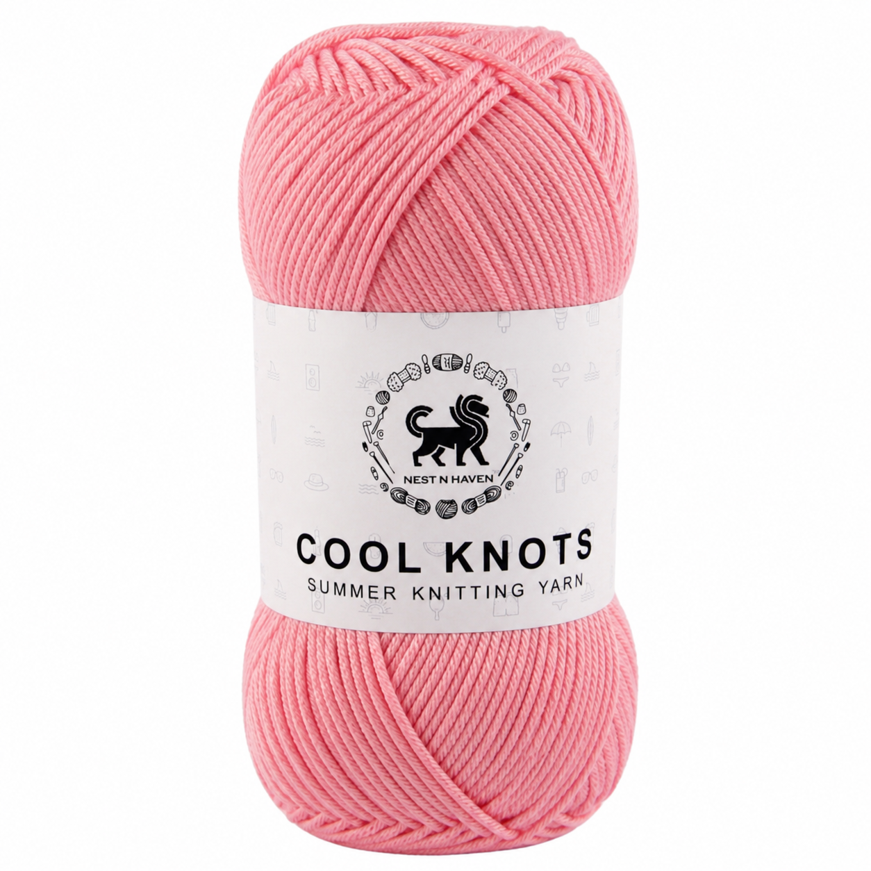 Cool Knots, Polyester Blend Hand Knitting Yarn (100g) - Luxury Yarn for Crochet, Knitting, Amigurumi, Embroidery, Toys, Garments, Flowers and Hobby Projects shade- Baby Pink