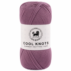 Cool Knots, Polyester Blend Hand Knitting Yarn (100g) - Luxury Yarn for Crochet, Knitting, Amigurumi, Embroidery, Toys, Garments, Flowers and Hobby Projects shade- Dark Lilac