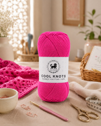 Cool Knots, Polyester Blend Hand Knitting Yarn (100g) - Luxury Yarn for Crochet, Knitting, Amigurumi, Embroidery, Toys, Garments, Flowers and Hobby Projects shade- Dark Lilac