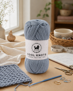 Cool Knots, Polyester Blend Hand Knitting Yarn (100g) - Luxury Yarn for Crochet, Knitting, Amigurumi, Embroidery, Toys, Garments, Flowers and Hobby Projects shade-