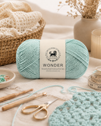 NESTNHAVEN,Wonder,Poly Yarn Supersoft Hand Knitting Wool Ball,(1 Ball/100 Gram Each) Ball Suitable For Craft,Crochet,Amigurumi,Garments,Flowers And Hobby Projects,2 Fine , Shade - Turquoise