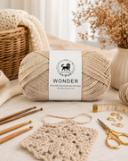 NESTNHAVEN,Wonder,Poly Yarn Supersoft Hand Knitting Wool Ball,(1 Ball/100 Gram Each) Ball Suitable For Craft,Crochet,Amigurumi,Garments,Flowers And Hobby Projects,2 Fine , Shade - Dessert Sand Beige