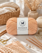 NESTNHAVEN,Wonder,Poly Yarn Supersoft Hand Knitting Wool Ball,(1 Ball/100 Gram Each) Ball Suitable For Craft,Crochet,Amigurumi,Garments,Flowers And Hobby Projects,2 Fine , Shade - Golden Beige