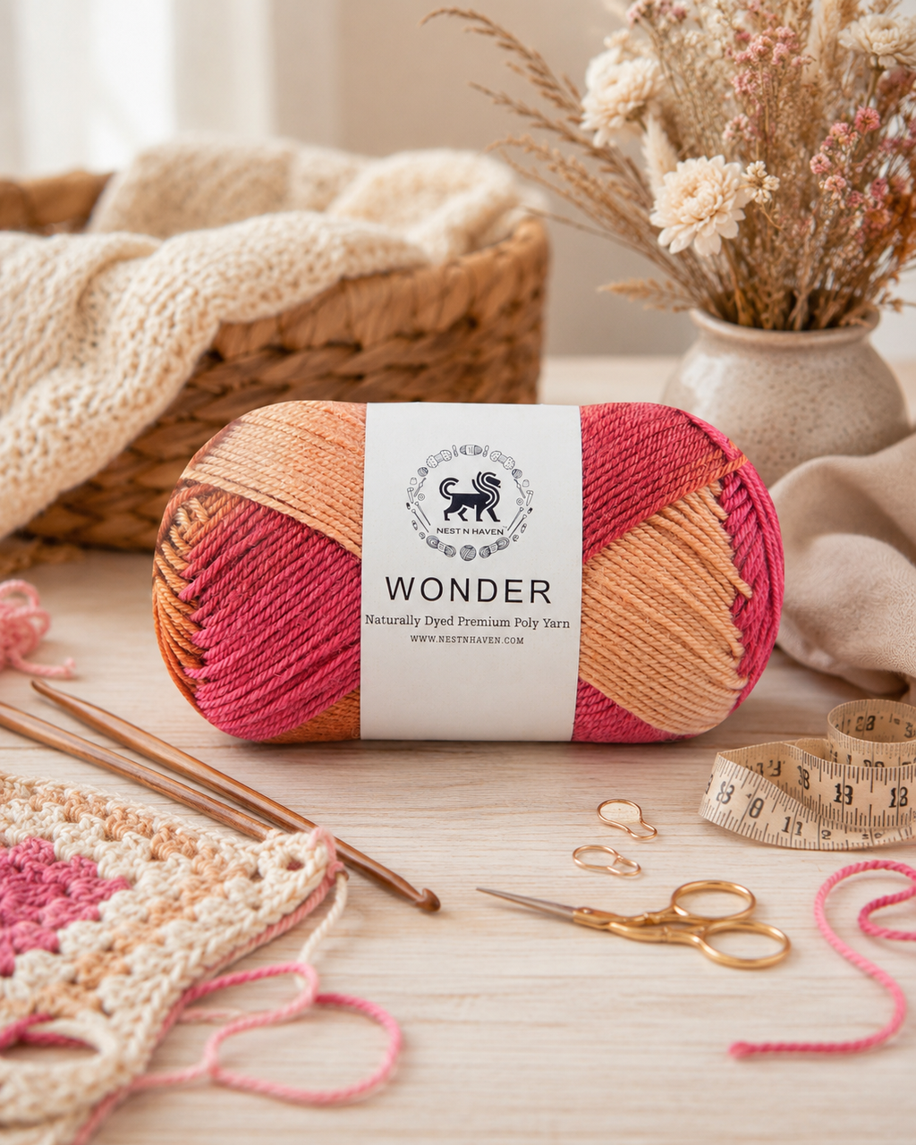 Wonder ,  Yarn Supersoft Hand Knitting Wool Ball,(1 Ball/100 Gram Each) Ball Suitable For Craft,Crochet,Amigurumi,Garments,Flowers And Hobby Projects,2 Fine , Shade - Multicolor 3