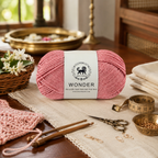 NESTNHAVEN,Wonder,Poly Yarn Supersoft Hand Knitting Wool Ball,(1 Ball/100 Gram Each) Ball Suitable For Craft,Crochet,Amigurumi,Garments,Flowers And Hobby Projects,2 Fine , Shade - Rose Pink