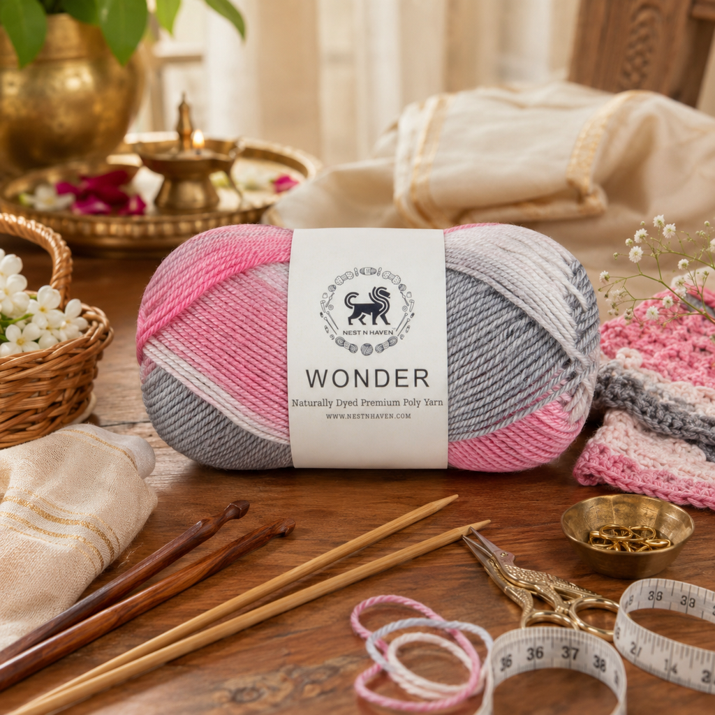 Wonder ,  Yarn Supersoft Hand Knitting Wool Ball,(1 Ball/100 Gram Each) Ball Suitable For Craft,Crochet,Amigurumi,Garments,Flowers And Hobby Projects,2 Fine , Shade - Multicolor 4