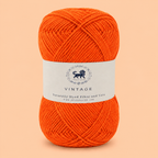 Acrowools Vintage, Hand Knitting and Crochet Yarn (100 gram) - Orange
