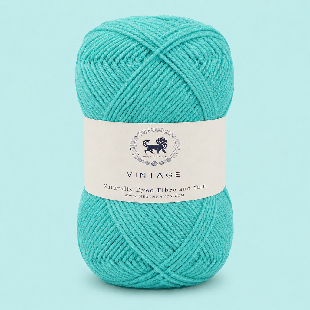Acrowools Vintage, Hand Knitting and Crochet Yarn (100 gram) - Sky Blue