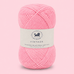 Acrowools Vintage, Hand Knitting and Crochet Yarn (100 gram) - Pink