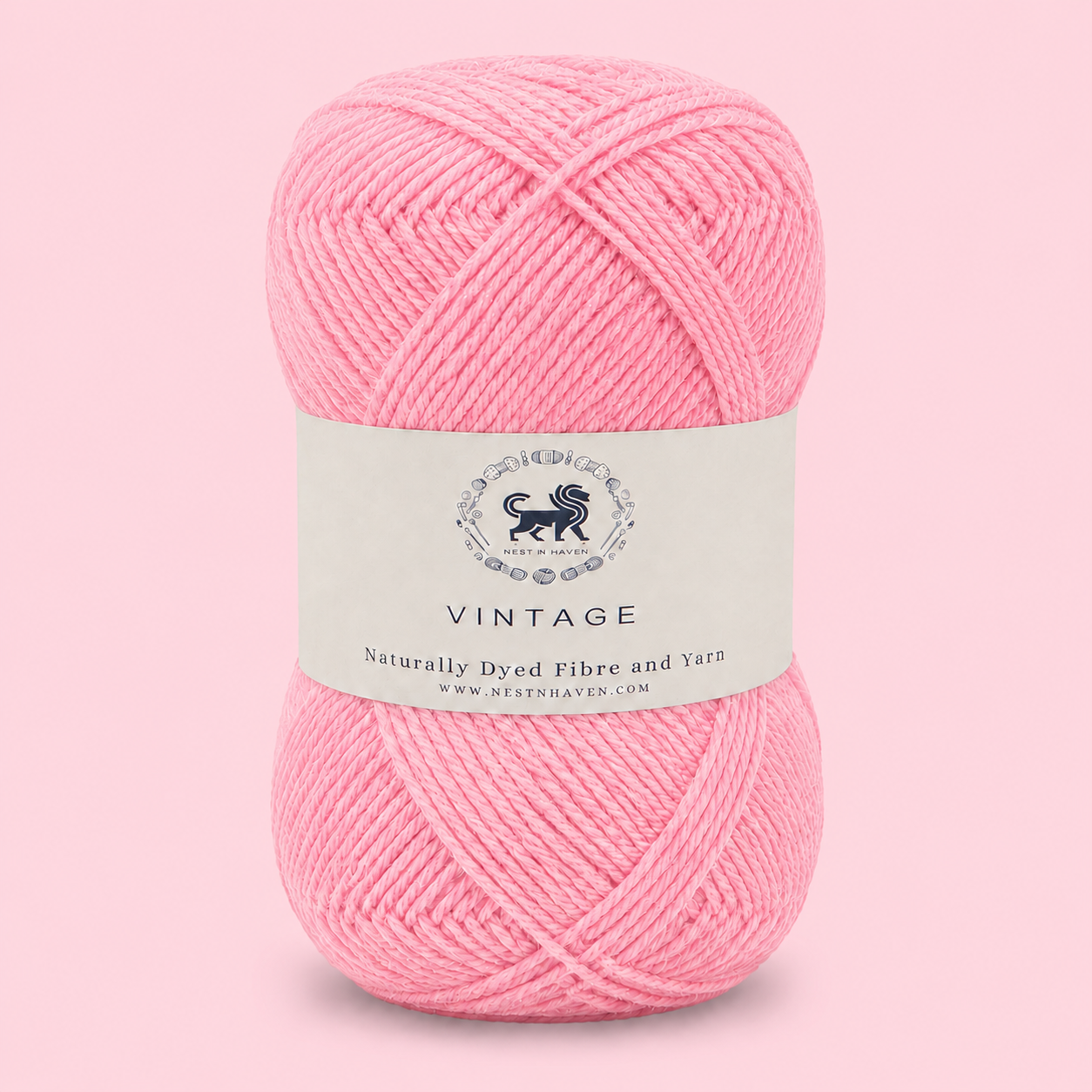 Acrowools Vintage, Hand Knitting and Crochet Yarn (100 gram) - Pink