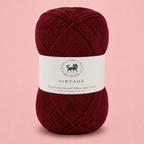 Acrowools Vintage, Hand Knitting and Crochet Yarn (100 gram) - Wine