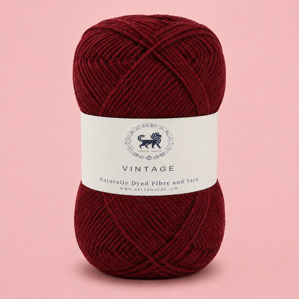 Acrowools Vintage, Hand Knitting and Crochet Yarn (100 gram) - Wine