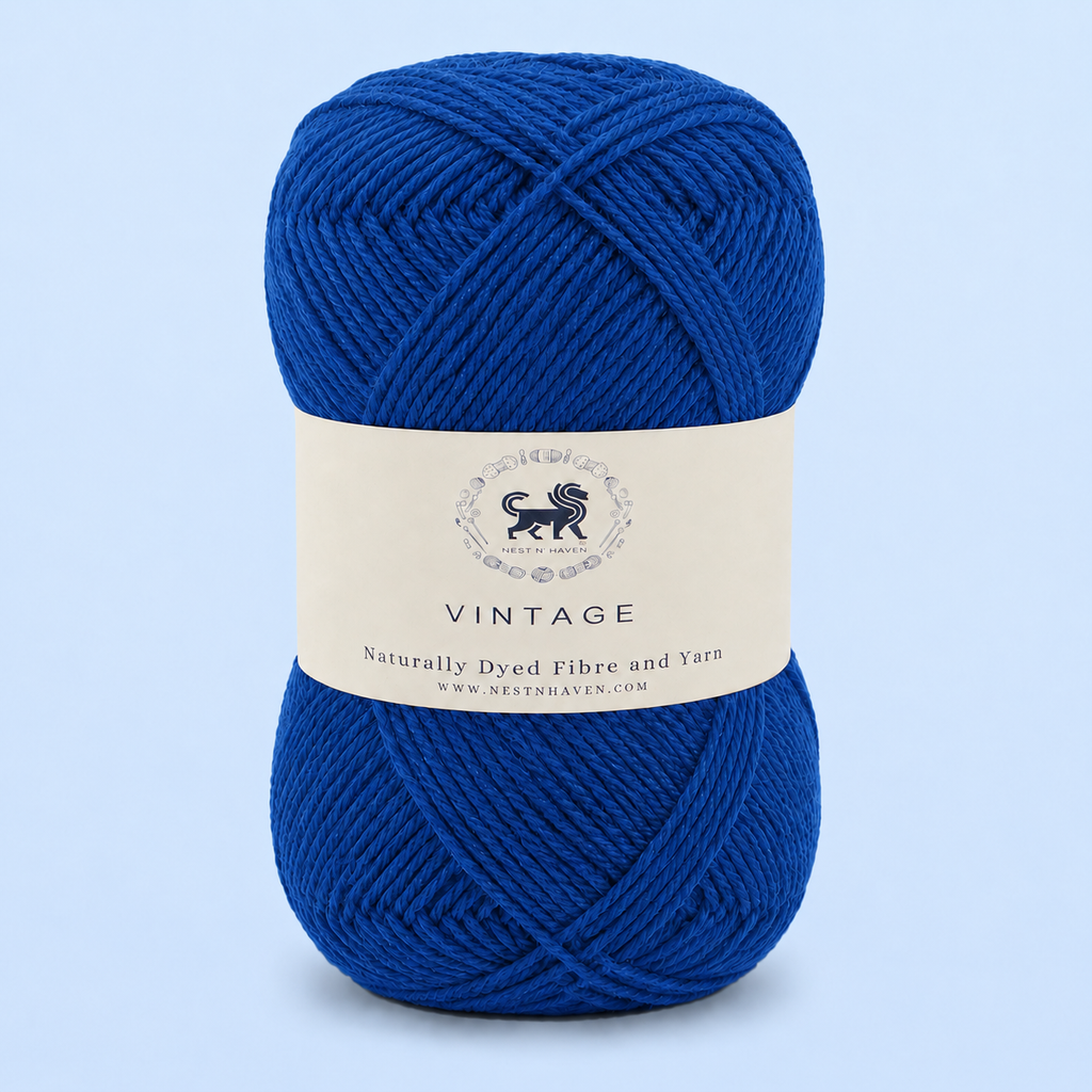 Acrowools Vintage, Hand Knitting and Crochet Yarn (100 gram) - Navy Blue