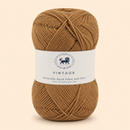 Acrowools Vintage, Hand Knitting and Crochet Yarn (100 gram) - Light Coffee