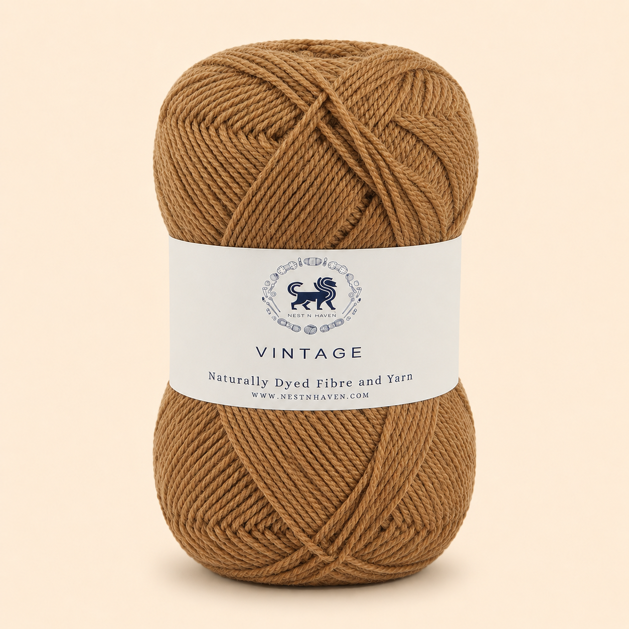 Acrowools Vintage, Hand Knitting and Crochet Yarn (100 gram) - Light Coffee