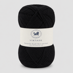 Acrowools Vintage, Hand Knitting and Crochet Yarn (100 gram) - Black