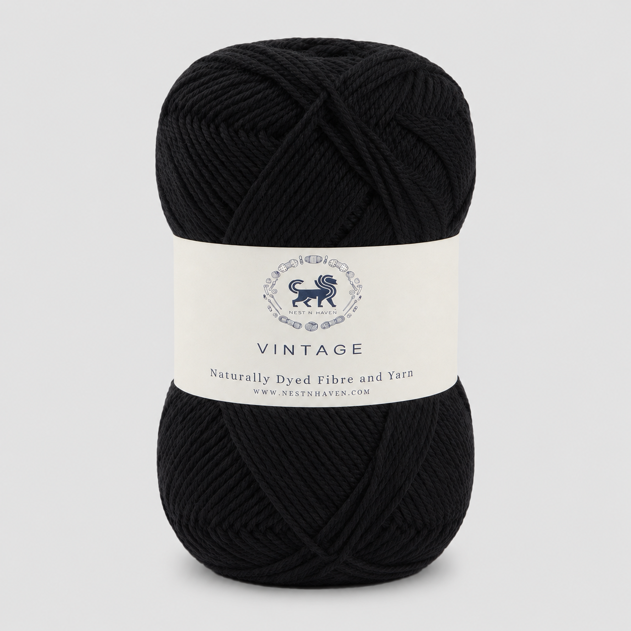Acrowools Vintage, Hand Knitting and Crochet Yarn (100 gram) - Black
