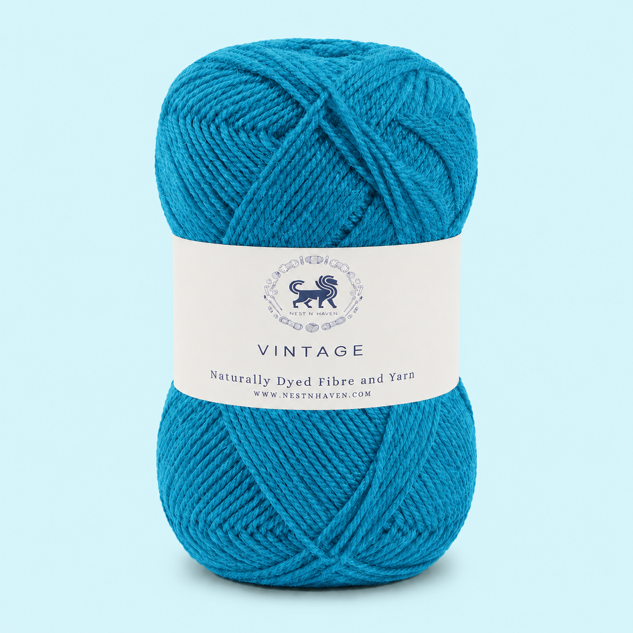 Acrowools Vintage, Hand Knitting and Crochet Yarn (100 gram) - Blue
